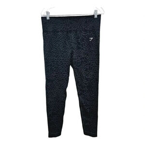 Gymshark grey print seamless leggings L